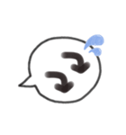吹き出し顔絵文字♪（個別スタンプ：12）