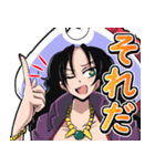 ONE PIECE 金棒のアルビダ 萌えスタンプ 4（個別スタンプ：3）