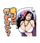 ONE PIECE 金棒のアルビダ 萌えスタンプ 4（個別スタンプ：14）