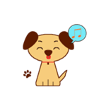 羊と犬のシンプルスタンプ（個別スタンプ：1）