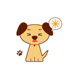 羊と犬のシンプルスタンプ（個別スタンプ：5）