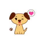 羊と犬のシンプルスタンプ（個別スタンプ：7）