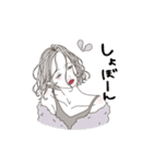 口下手なおねえさん（個別スタンプ：3）