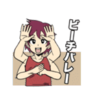 「スポーツ」手話言語（個別スタンプ：22）