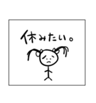 生理中の二重人格ちゃん（個別スタンプ：8）