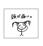 生理中の二重人格ちゃん（個別スタンプ：24）
