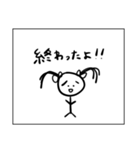 生理中の二重人格ちゃん（個別スタンプ：32）