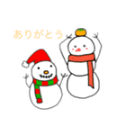 挨拶雪だるまさん（個別スタンプ：10）