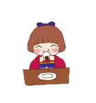 ほっこり 着物の女の子（個別スタンプ：13）