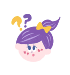 カラフルな髪色の女の子たち（個別スタンプ：4）