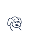 犬のフトシのスタンプ（個別スタンプ：1）