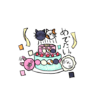 もちぺた動物スタンプ（個別スタンプ：20）