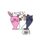 もちぺた動物スタンプ（個別スタンプ：24）