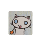 白猫黒猫の夏（個別スタンプ：4）