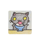 白猫黒猫の夏（個別スタンプ：9）