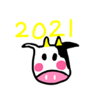 2021 丑年スタンプ（個別スタンプ：1）