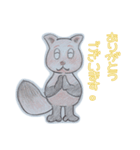 エホンオウコクのうさみんとぽんだくん（個別スタンプ：1）