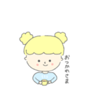 Fille jaune（個別スタンプ：7）