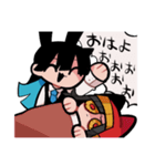 鹿の悪魔と兎の悪魔（個別スタンプ：28）