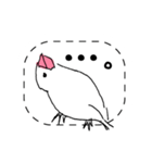 手描き文鳥さんスタンプ（個別スタンプ：7）
