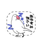 手描き文鳥さんスタンプ（個別スタンプ：20）