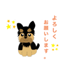 ヨークシャーテリアのプーちゃんスタンプ（個別スタンプ：1）