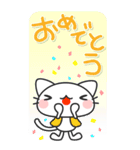 広島弁の白猫 にしき【BIGスタンプ】（個別スタンプ：5）