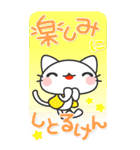 広島弁の白猫 にしき【BIGスタンプ】（個別スタンプ：13）