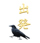 漢字二文字(仕事用)をカラスからーBIG（個別スタンプ：25）