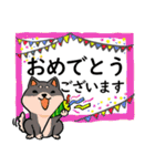 柴犬の見やすい文字スタンプ（個別スタンプ：24）