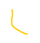 3さい文字（あ〜な行）（個別スタンプ：8）