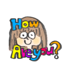はぴねすがーる -English-（個別スタンプ：4）