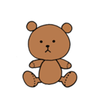 無表情 クマ（個別スタンプ：1）