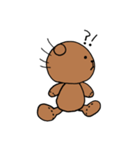 無表情 クマ（個別スタンプ：4）
