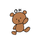 無表情 クマ（個別スタンプ：5）