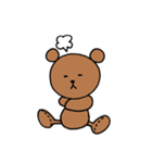 無表情 クマ（個別スタンプ：9）