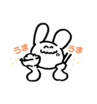 チラシ裏のうさぎ（個別スタンプ：8）