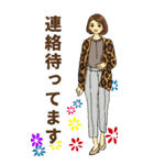 おしゃれ大人女子（個別スタンプ：35）