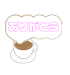 エフェクトスタンプ★コーヒー②（個別スタンプ：1）