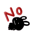 ゆかいな黒うさ達☆（個別スタンプ：2）