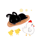 ゆかいな黒うさ達☆（個別スタンプ：6）