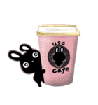 ゆかいな黒うさ達☆（個別スタンプ：8）