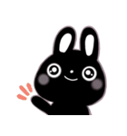 ゆかいな黒うさ達☆（個別スタンプ：10）
