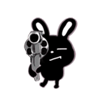 ゆかいな黒うさ達☆（個別スタンプ：16）