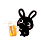 ゆかいな黒うさ達☆（個別スタンプ：21）