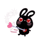 ゆかいな黒うさ達☆（個別スタンプ：22）