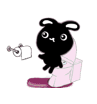ゆかいな黒うさ達☆（個別スタンプ：34）