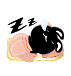 ゆかいな黒うさ達☆（個別スタンプ：36）