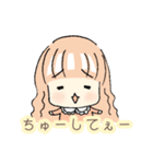 甘えんぼな女の子（個別スタンプ：4）