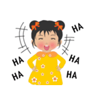 超実用的な毎日の語彙、かわいい女の子（個別スタンプ：5）